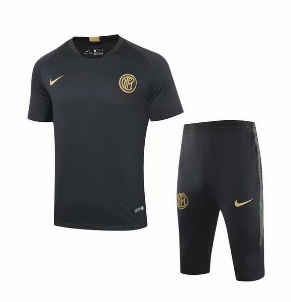 Entrenamiento Inter Milan Conjunto Completo 2019/20 Negro Amarillo